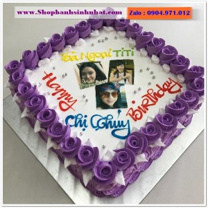 Bánh Sinh Nhật In Hình Ảnh - H348